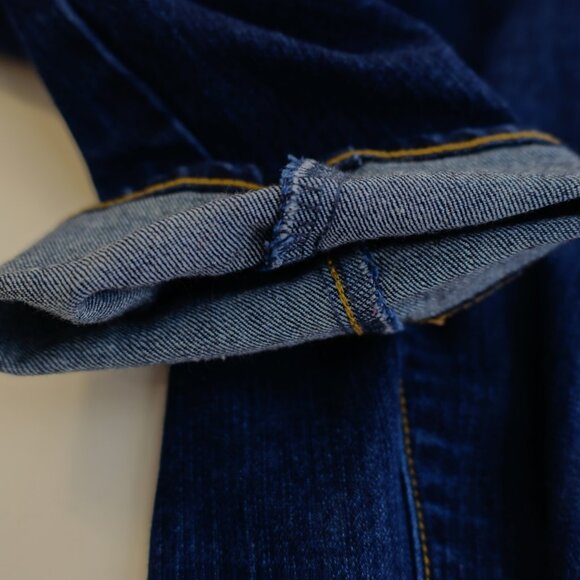 Old Navy The Flirt Blue Denim Jeans -8R- Mid Rise 32 / 30 Cotton Polyester Spand - Picture 8 of 8